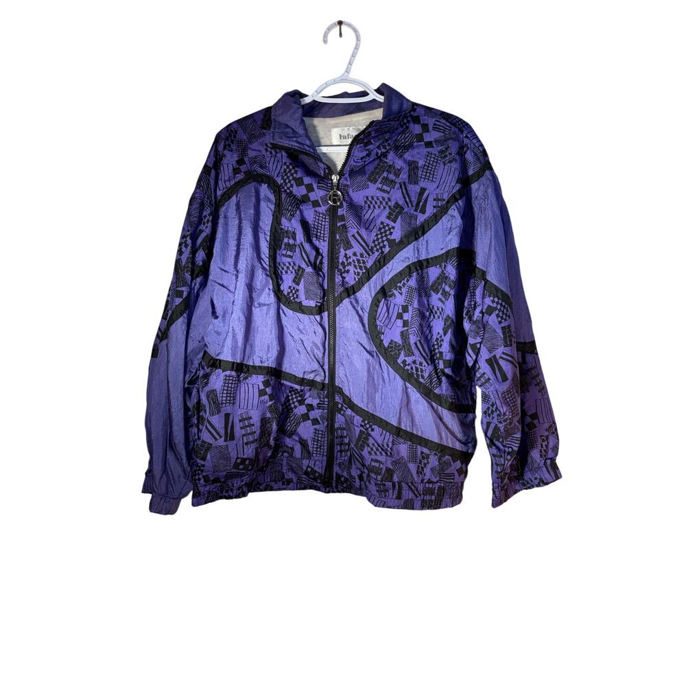 Vintage 90s 80s Rafael Jacket Windbreaker purple size small